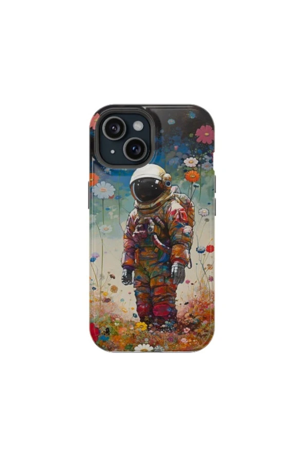 iPhone 15 Pro Uyumlu Silikon Kılıf - CUTE ASTRONOT