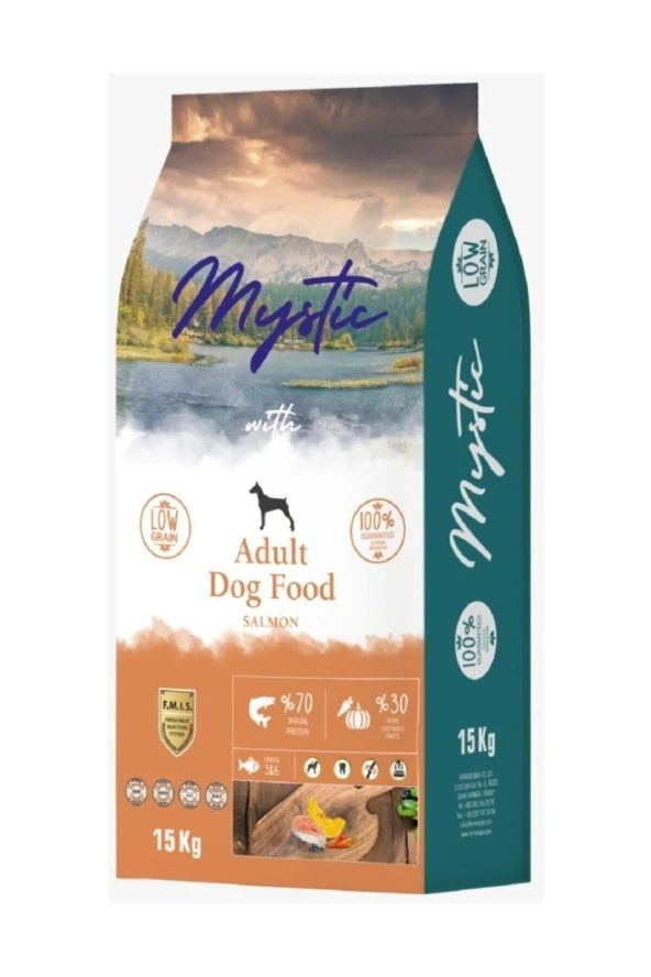 Az Tahıllı Somonlu Yetişkin Köpek Maması 15 Kg