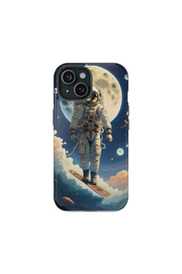 iPhone 13 Mini Uyumlu Silikon Kılıf - SPACE SURF 2