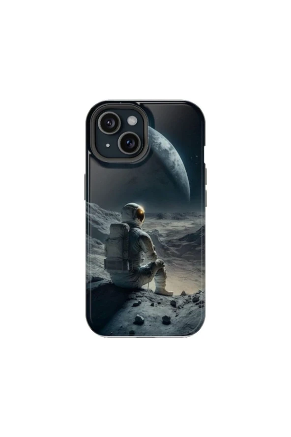 iPhone 13 Mini Uyumlu Silikon Kılıf - ALONE ASTRONOT 4