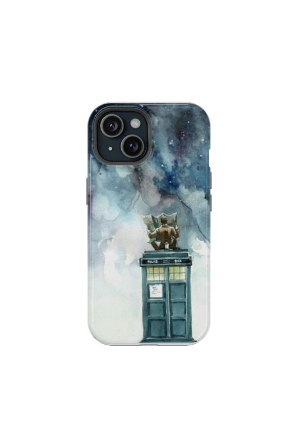 iPhone 15 Uyumlu Silikon Kılıf - POLICE BOX 1