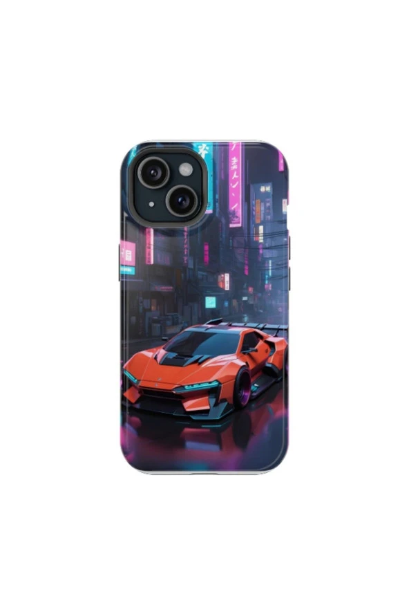 iPhone 15 Pro Max Uyumlu Silikon Kılıf - RACE CAR 2