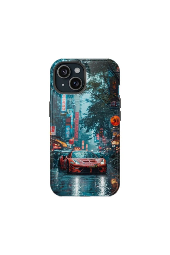 iPhone 14 Plus Uyumlu Silikon Kılıf - RACE CAR