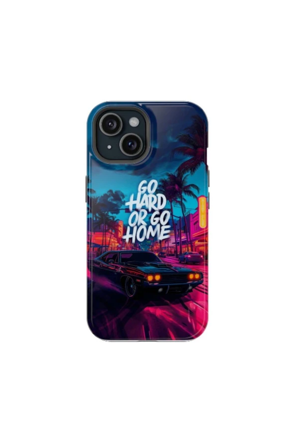 iPhone SE 2020 Uyumlu Silikon Kılıf - GO HARD OR GO HOME