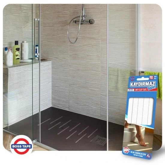 Banyo Kaydırmaz Bant Küvet,Havuz,Duşakabin,Zemin Kaydırmaz 10Adet 1 Paket - 6