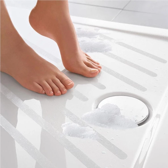 Banyo Kaydırmaz Bant Küvet,Havuz,Duşakabin,Zemin Kaydırmaz 10Adet 1 Paket - 2
