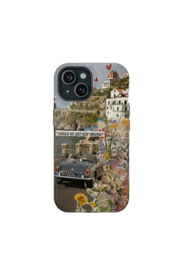 Samsung Galaxy A81 Uyumlu Silikon Kılıf -  Just Drive Kolaj