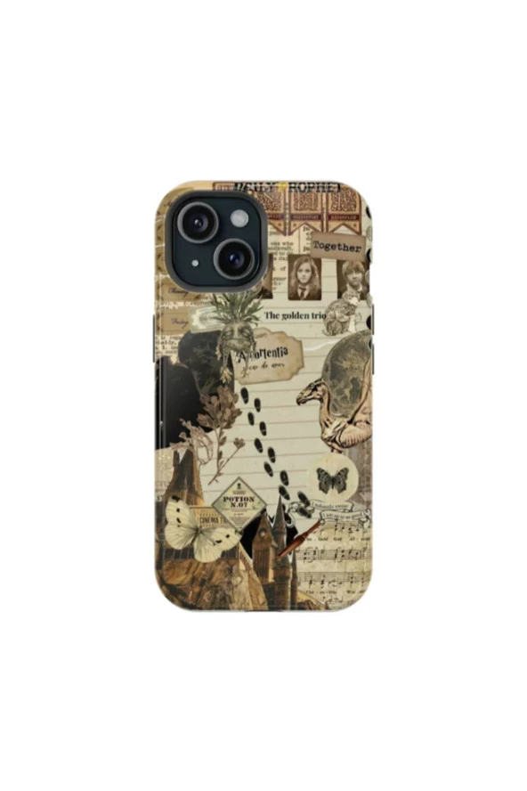 Samsung Galaxy A40 Uyumlu Silikon Kılıf -  Hermione Kolaj