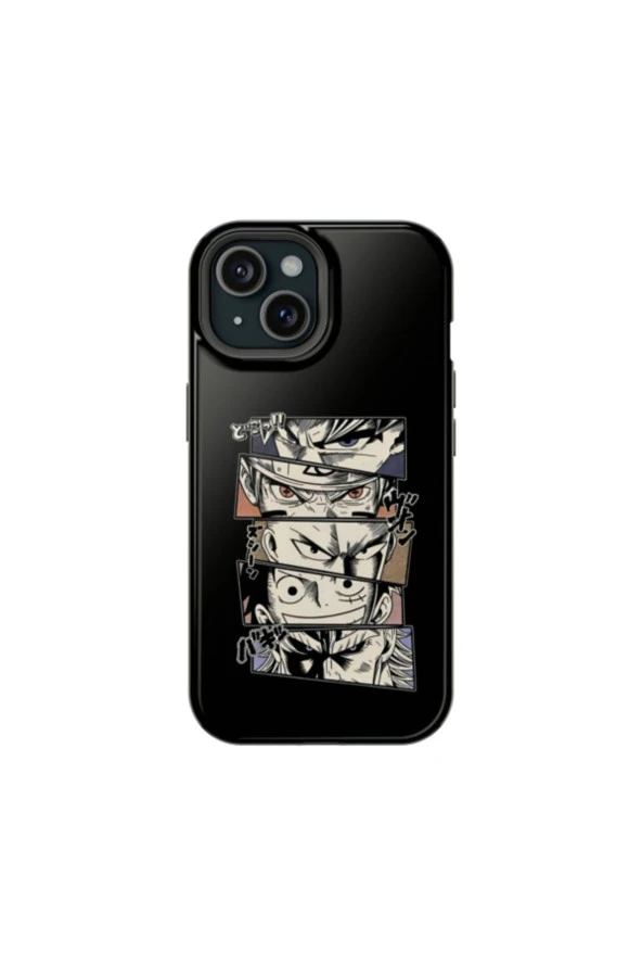 Samsung Galaxy A32 5G Uyumlu Silikon Kılıf -  Anime Collage