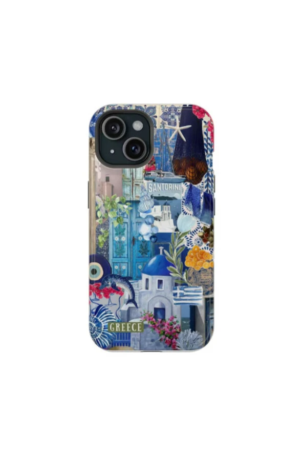 Xiaomi Redmi 9C Uyumlu Silikon Kılıf -  Yunanistan Kolaj
