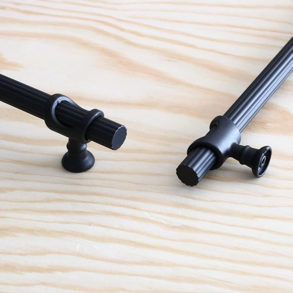 Arsin Siyah Metal Kulp 128 mm-12.8 cm Mobilya Çekmece Mutfak Dolabı Dolap Kapak Kulpları Kulbu Kulpu - 6