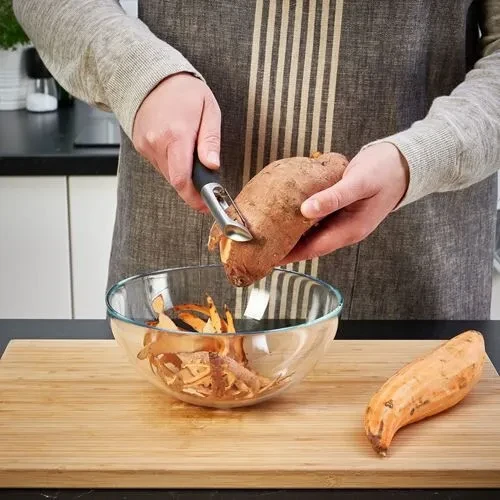 IKEA VARDEFULL Meyve Sebze Soyacağı 17 cm Siyah Paslanmaz Çelik Soyacak - Resim 2