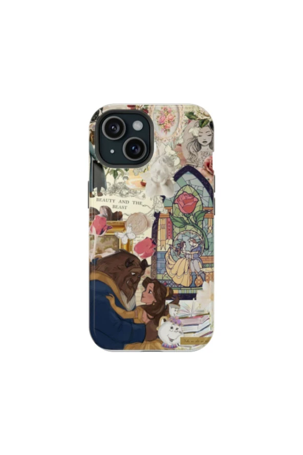 Samsung Galaxy M52 5G Uyumlu Silikon Kılıf -  Beauty and the Beast