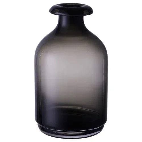 IKEA Atgang Dekoratif 18 Cm Üfleme Cam Vazo - Gri