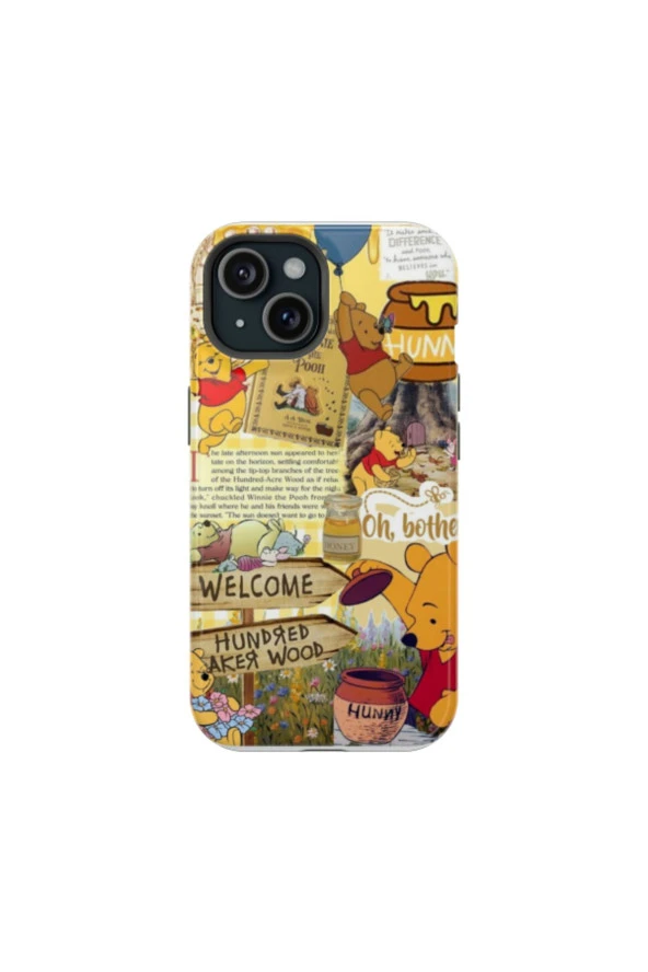 iPhone X Uyumlu Silikon Kılıf - Winnie The Pooh 4