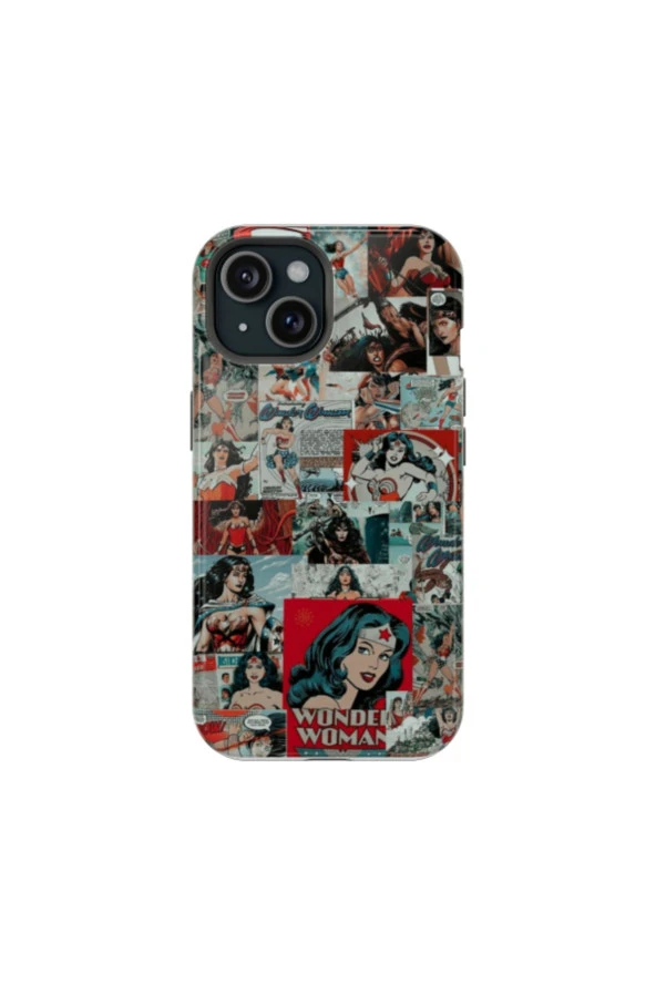 iPhone 12 Uyumlu Silikon Kılıf - Wonder Woman
