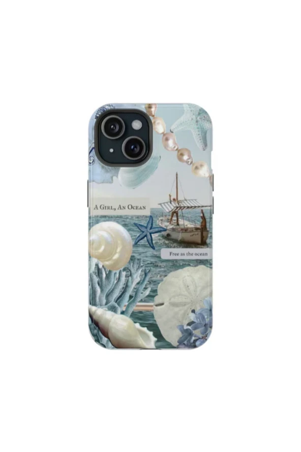 iPhone 11 Pro Max Uyumlu Silikon Kılıf -Ocean Kolaj