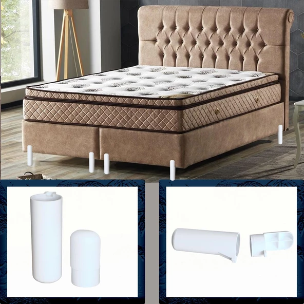 Kapsül Bohem Mobilya Kanepe Tv Ünitesi Koltuk Ayağı Baza Ayakları Beyaz 18 Cm 4 Adet - Resim 5