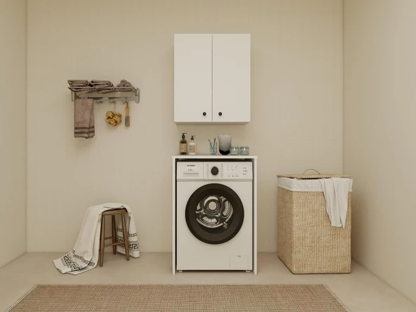 Masif Market Çok Amaçlı Üst Banyo Dolabı ürün görseli 1