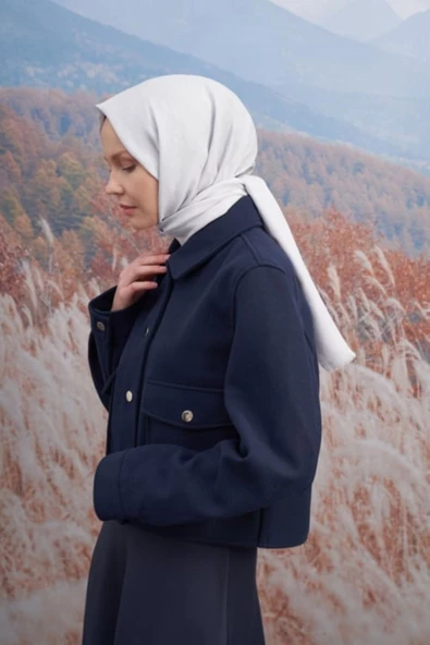 70 X 190 COTTON MONOGRAM DESEN ŞAL - AR 3098 03046 - Resim 8