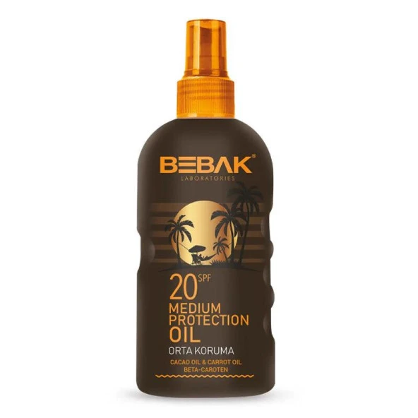 Bebak Bronzlaştırıcı Yağ 20 Spf 150 Ml