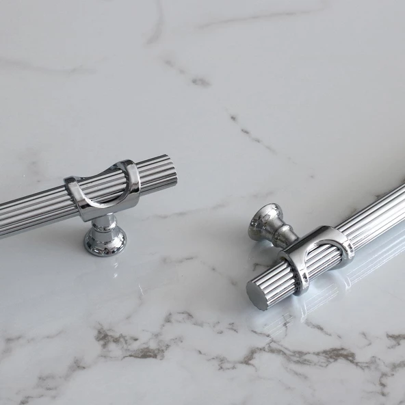 Arsin Krom Metal Kulp 192 mm-19.2 cm Mobilya Çekmece Mutfak Dolap Dolabı Kapak Kulpları Kulbu Kulpu - 3