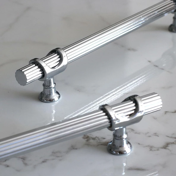 Arsin Krom Metal Kulp 192 mm-19.2 cm Mobilya Çekmece Mutfak Dolap Dolabı Kapak Kulpları Kulbu Kulpu - 6