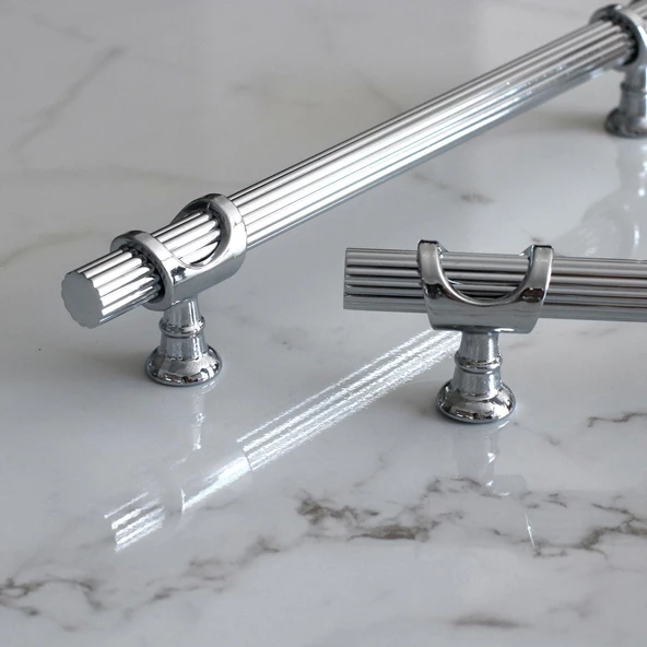 Arsin Krom Metal Kulp 192 mm-19.2 cm Mobilya Çekmece Mutfak Dolap Dolabı Kapak Kulpları Kulbu Kulpu - 9
