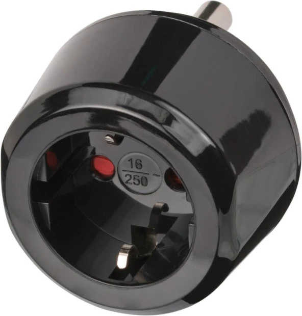 Brennenstuhl Türkiye Fiş Sistemi Hindistan-Güney Afrika Ülkeleri  Uyumlu IP20 Lisanslı Topraklı Travel Adaptör Dönüştürücü