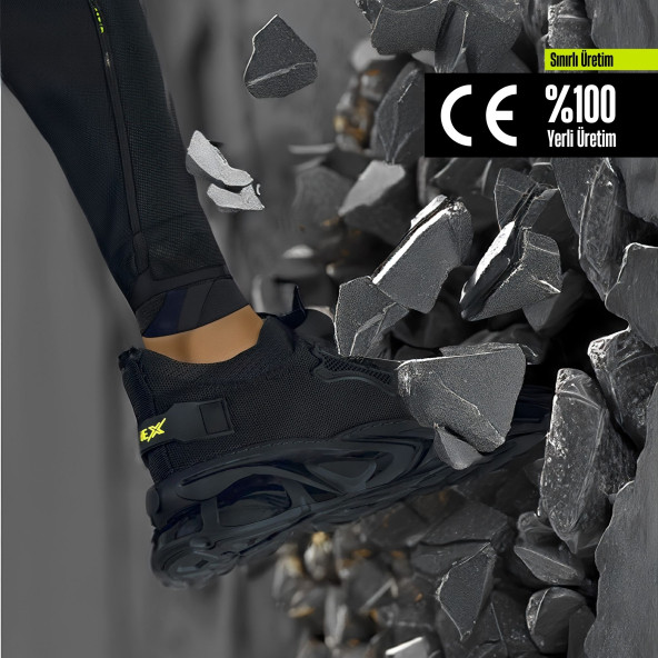 Profnex Kompozit Burunlu Spor Model İş Ayakkabısı CE Belgeli Yerli Üretim Shock Taban - Resim 7