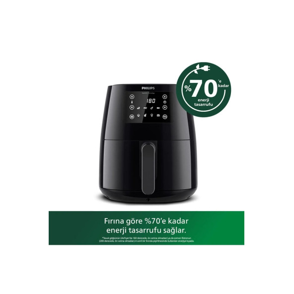 Philips 3000 Serisi Airfryer, 0.8Kg, 4.1L Kapasite, Siyah, Hd9243/90 - 3