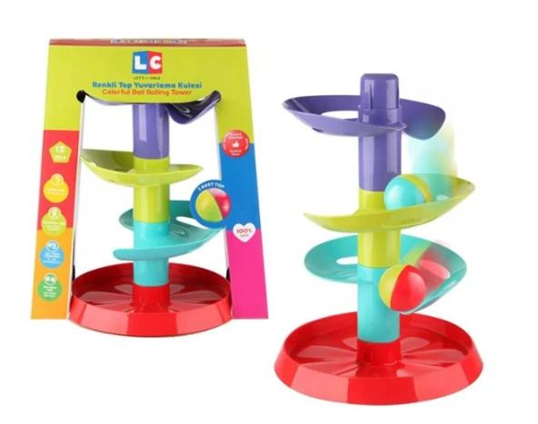 LC Renkli Top Yuvarlama Kulesi Eğitici Eğlenceli Oyuncak 30956