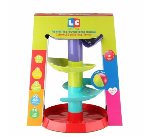 LC Renkli Top Yuvarlama Kulesi Eğitici Eğlenceli Oyuncak 30956 - 5