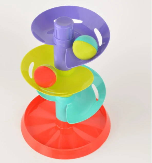 LC Renkli Top Yuvarlama Kulesi Eğitici Eğlenceli Oyuncak 30956 - 6