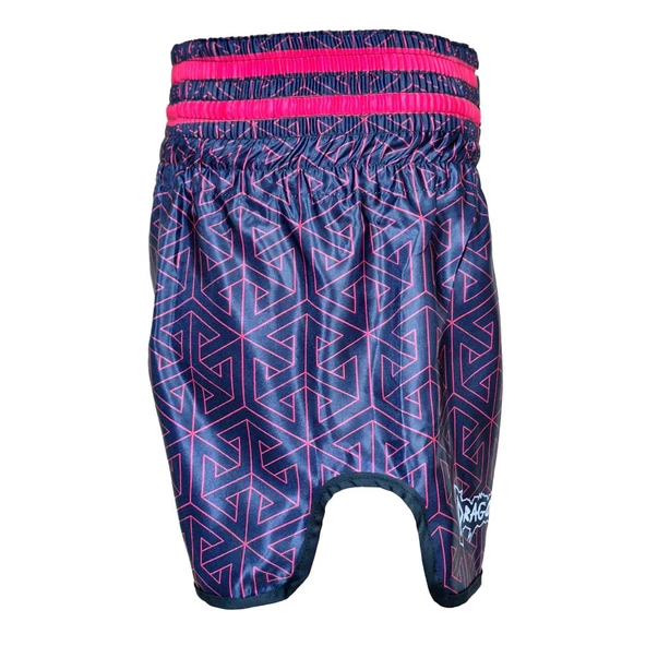 DragonDo MT3442 Muay Thai Şortu Kick Boks Şort Neon Pembe Dijital Baskılı Şort - 4