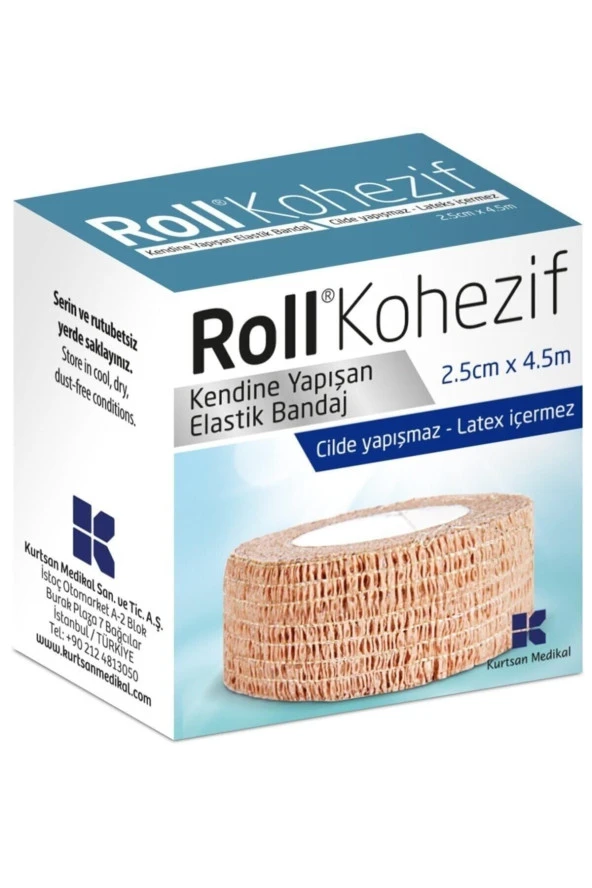 ROLL KOHEZİF BANDAJ 2.5 cm X 4.5 m