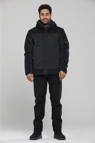 2AS Elbruz 3n1 jacket  BLACK/ ANTHRECİTE