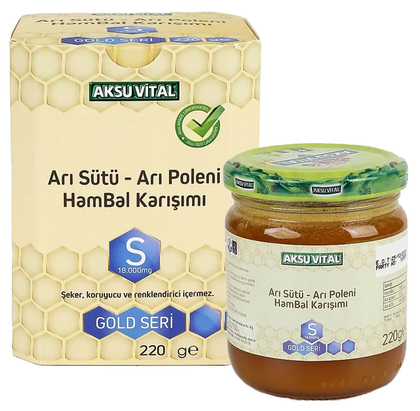 AKS Arı Sütü Bal Polen (S) 18.000 Mg - Yetişkin