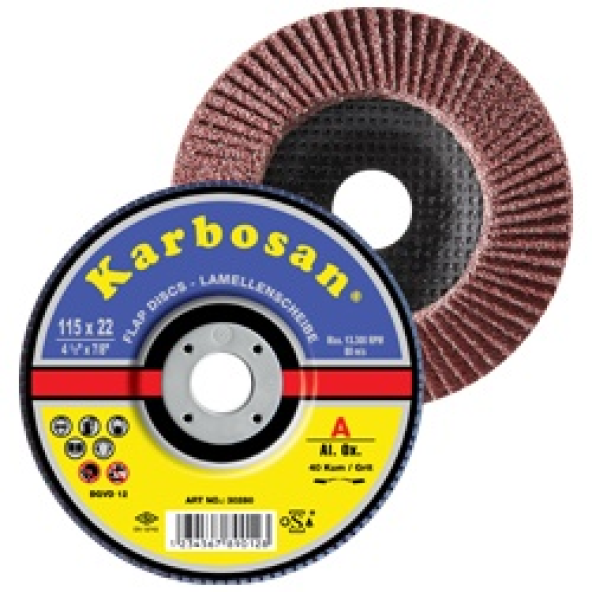 Karbosan 115 Flap Disk Nk 40 (Premıum) 10 LU