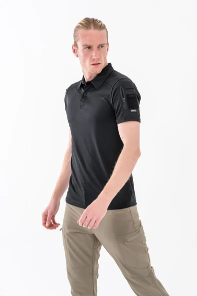 Outdoor Tişört Günlük Polo Yaka Tişörtü T-Shirf - 802 - Resim 3