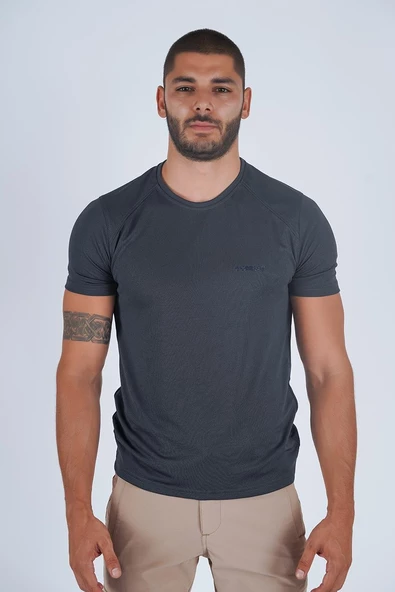 Combat Tactical Outdoor Tişört Günlük Sıfır Yaka Sporcu Erkek Tişörtü T-Shirf - 807 Ygm