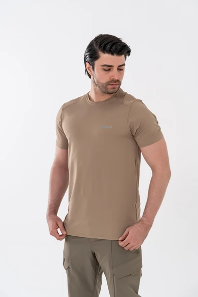Combat Tactical Outdoor Tişört Günlük Sıfır Yaka Sporcu Erkek Tişörtü T-Shirf -  807 SJY - 3