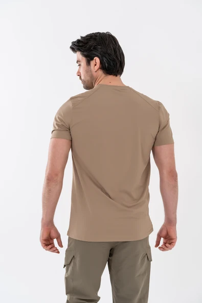 Combat Tactical Outdoor Tişört Günlük Sıfır Yaka Sporcu Erkek Tişörtü T-Shirf -  807 SJY - 10