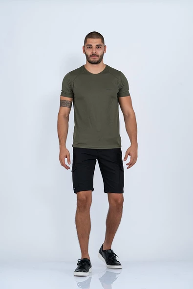 Combat Tactical Outdoor Tişört Günlük Sıfır Yaka Sporcu Erkek Tişörtü T-Shirf - 807 Ygm - Resim 2