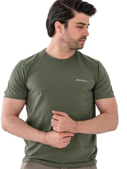 Combat Tactical Outdoor Tişört Günlük Sıfır Yaka Sporcu Erkek Tişörtü T-Shirf -  807 SJY