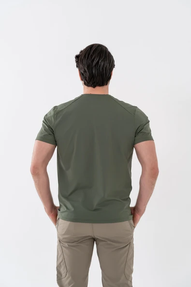 Combat Tactical Outdoor Tişört Günlük Sıfır Yaka Sporcu Erkek Tişörtü T-Shirf -  807 SJY - Resim 9