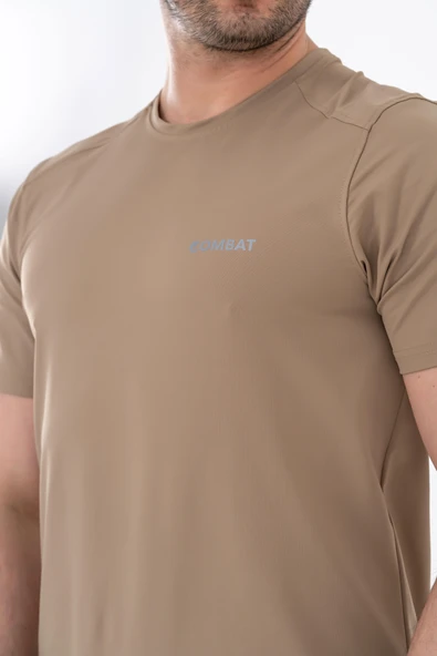Combat Tactical Outdoor Tişört Günlük Sıfır Yaka Sporcu Erkek Tişörtü T-Shirf -  807 SJY - 5