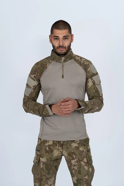 Combat Tactical Outdoor Taktik Tişört Operasyon Tişörtü Uzun Kol T-Shirt - 401