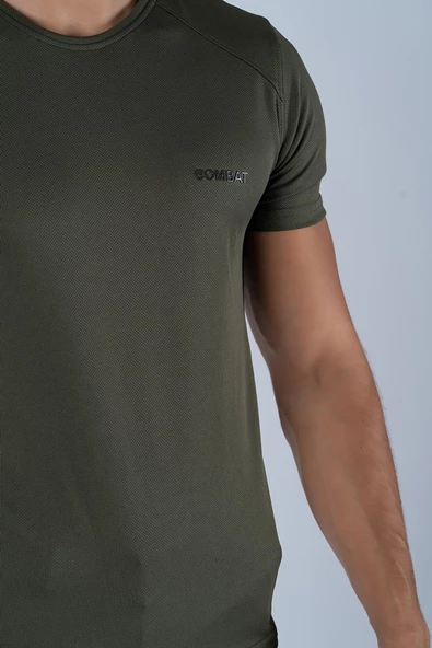 Combat Tactical Outdoor Tişört Günlük Sıfır Yaka Sporcu Erkek Tişörtü T-Shirf - 807 Ygm - Resim 7