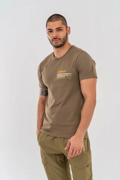 Combat Tactical Outdoor Tişört Günlük Sıfır Yaka Tişörtü T-Shirf - 815